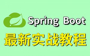 【2022天花板级教程】最新Spring Boot入门到实战全套视频教程，拿来自学简直“无可挑剔”