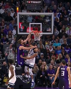 SABONIS POSTERIZED GOBERT 😱 Domantas Sabonis | Sacramento Kings | NBA on ESPN