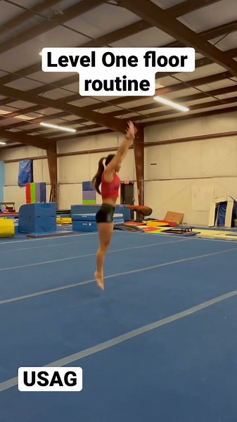 USAG level one floor routine (for mini prep) 2023