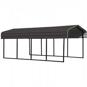 Arrow 10 x 20 x 7 ft Charcoal Carport