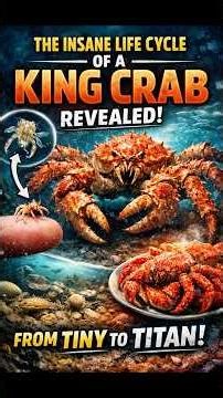 The King Crab Life Cycle Is Absolutely Brutal #kingcrab #KingCrabLifeCycle #marinebiology