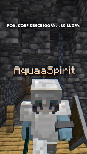 POV: jab tumhe lagta hai tum pro ho💀 #aquaspirit #minecraft #gaming #minecraftshorts