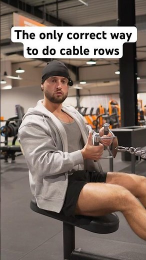 The only correct way to perform cable rows