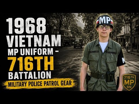 1968 Vietnam War MP Uniform | 716th Battalion Military Police Patrol Gear