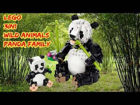 Lego 3in1 wild animals panda family