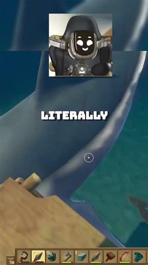 bruce attacks immediately after repairs #gaming #youtubegaming #vtuber #envtuber #raft #vtuberclips