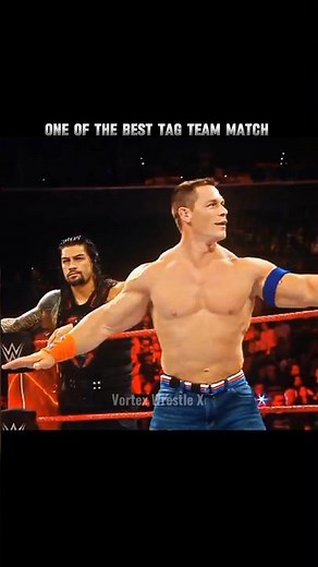 Roman Reigns & John Cena vs Samoa Joe & The Miz 🔥🥶| Tag Team Match 😱☠️| Raw 2017 🥵 Edit