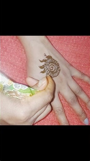 Simple Gol Tikki Mehndi Design for Beginners #shorts