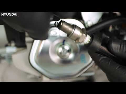 Comprobar si la bujía y la bobina de un generador HYUNDAI funciona correctamente