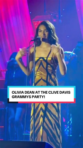 Olivia Dean Shines at the Clive Davis Grammys Party!
