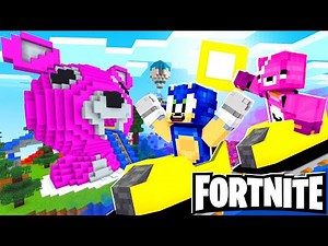 FORTNITE ROLLER COASTER! | Minecraft Sonic Survival Adventures | [75]