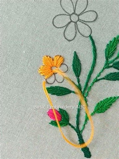 hand embroidery basic stitch tutorial for beginners 1 #flowerembroidery