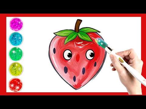 How to Draw a Cute Strawberry 🍓 | Easy Drawing Tutorial
