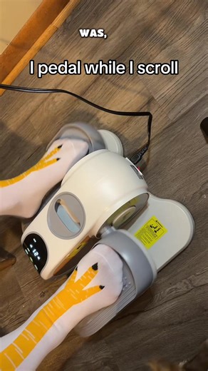 Scroll and move. That’s the strategy. Tap the orange cart. #giftideas #TikTokShopFinds #fanfavoritedeals #homefitness #midlifehealth desk elliptical workout, seated exercise machine, easy home fitness, movement while working, low effort cardio