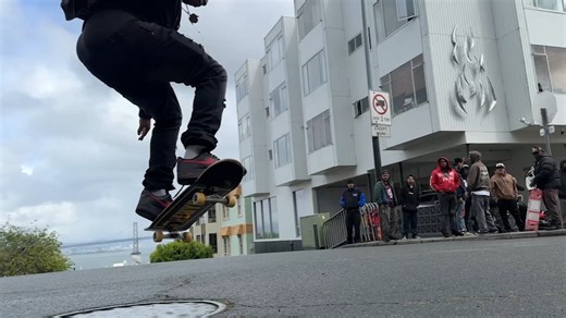 'Hill Bomb' skateboarding event returns to San Francisco at new location on Telegraph Hill