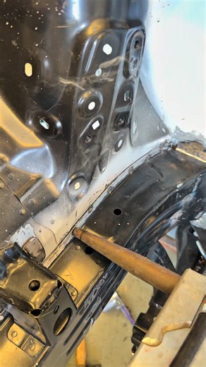 Spot Weld Chassis Restoration Yaris Step by Step #ซ่อมรถ #CarRepair | Watchawit Charenwai