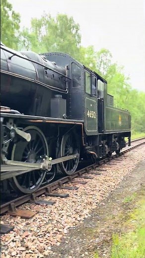 Strathspey Railways Ivatt 2MT 46512 departing Boat of Garten #heritagerailway #steamrailway #train
