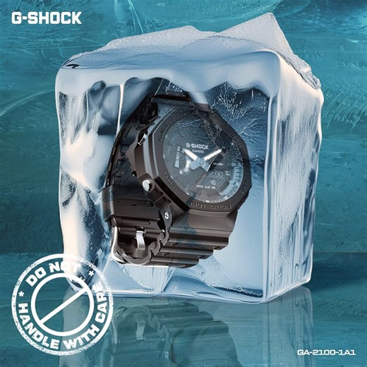 Keep dry! Who said? ⌚️: GA-2100-1A1 💰: ₹ 9195/- **Graphical Design. The product is designed to meet high performance as per test reports under standard conditions. #GSHOCK #absolutetoughness #toughwatch | CASIO G-SHOCK