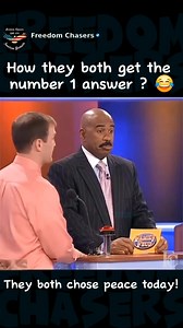 They both knew the correct answer at the same time 😆 #fyp #trending #viral #FreedomChasers #reaction #parody #funny #comedy #lol #haha #wild #FamilyFeud #right #omg | Freedom Chasers