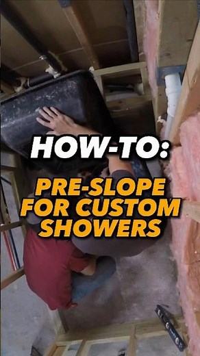 HOW-TO: Custom shower with the proper mortar bed slope using Mapei's pre-mixed 4 to 1 bed mix #diy