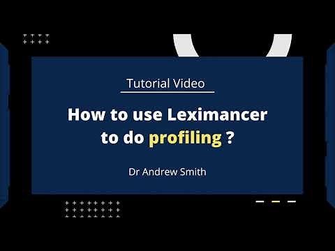 Leximancer Tutorial Video: Profiling