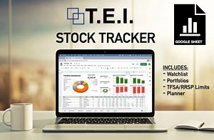 Stock Tracker | Portfolio   Watchlist   MORE | Google Sheets Template - Etsy Australia
