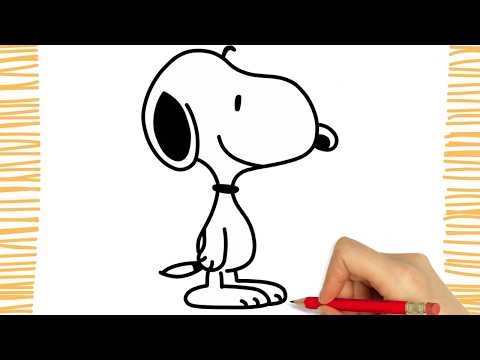 How To Draw SNOOPY I Easy