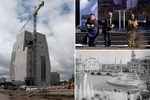 Barack Obama accused of destroying national landmark to build brutalist monument — to himself