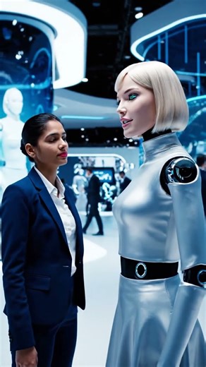 SERENA-7’s Model - 2025 Robot Grace Is the Talk of Milan! 🇮🇹✨ #robot #HumanoidRobot