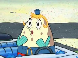Spongebob Squarepants - Ms. Puff crashes into Mr. Krabs restaurant