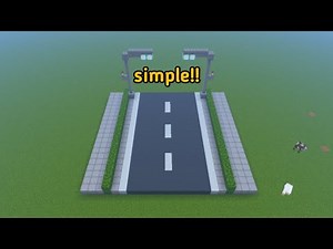 How to make a simple road in Minecraft