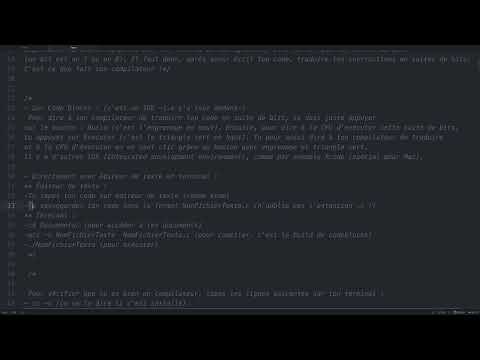 Langage C (1) : Compiler et Exécuter sur Terminal