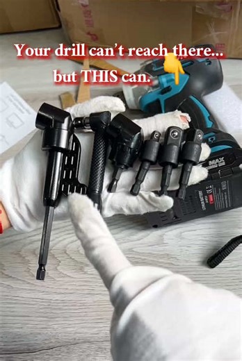 Right-Angle Drill Bit Set for Tight Spaces