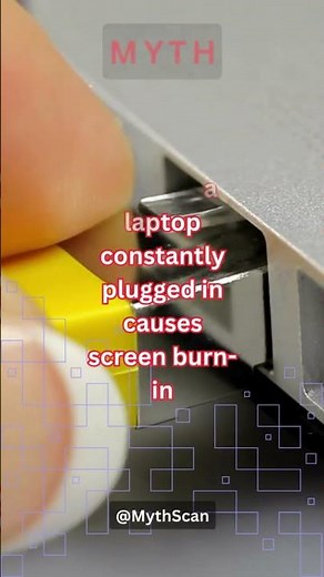 Laptop Screen Burn-in: Separating Fact from Fiction #shorts #myth #fact