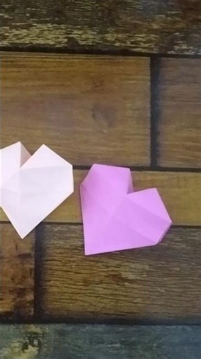 3d ORIGAMI HEART TUTORIAL - Anyone Can Make This !😍 #shorts
