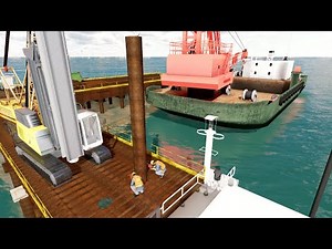 [Fuzor 4D] Old Pier Reconstruction Simulation (Part 1)