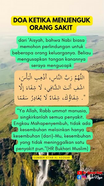 Doa Ketika Menjenguk Orang Sakit