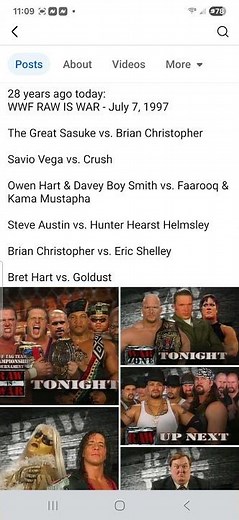 28 years ago today:WWF RAW IS WAR - July 7, 1997