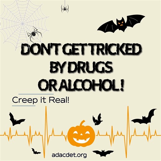 🎃 Help your child say no to drugs and alcohol this spooky season by visiting: https://www.samhsa.gov/substance-use-prevention/talk-they-hear-you 👻 adacdet.org #TalkTheyHearYou #UnderagePrevention #ParentingTips #YouthPrevention #BeDrugFree #ADAC #SubstanceUsePrevention #HalloweenSafety | Alcohol and Drug Awareness Council