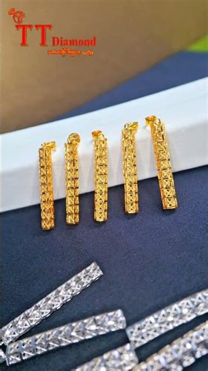 Design ဆန်းဆန်းလေးနဲ့တစ်ချက်ဝတ်လိုက်တာနဲ့လူကြားထဲမှာ ထင်ရှားစေမယ့်ဆွဲသီးလေးတွေ❤️ #jewelry #diamond