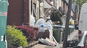 Scene in Wolverhampton after two children die in house fire