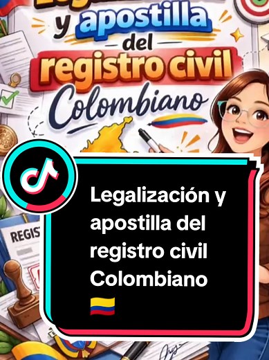Cómo legalizar y apostillar el registro civil colombiano