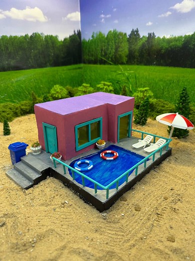 Discover Your Dream Tiny Handmade House with Pool