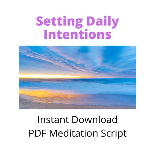 Guided Meditation Script - PDF - Setting Daily Intentions - Etsy Canada