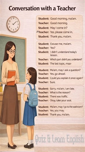 Conversation with a Teacher 👩‍🏫📘