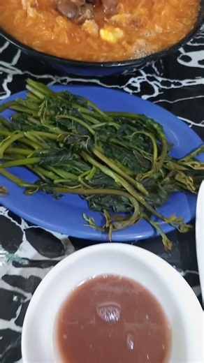 talbos ng kamote at bagoong😋 at chicken soup😋 #reelsvideos #foodie #filipinofood #food #pinoyfood