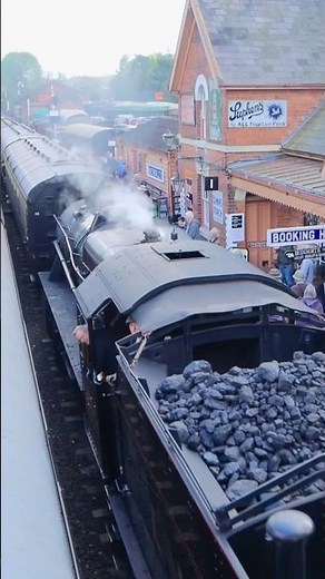 LMS Stanier Mogul arriving at Bewdley, SVR