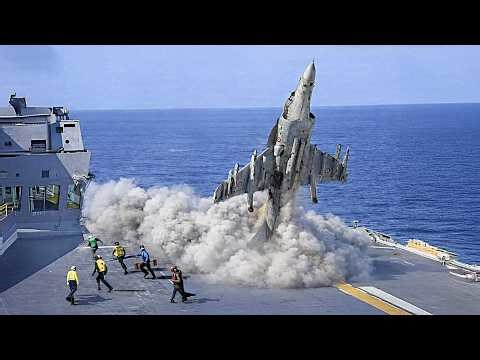 Iran Shocked! U.S Navy AV-8B Harrier II Makes Emergency Takeoff In Middle East
