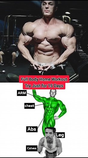 7 Killer Full Body Home Exercises | No Equipment Workout for Massive Strength & Power 💪 💥 Description: No gym? No problem! These 7 powerful full-body home workouts will transform your physique in just 15 days — no equipment, just pure dedication. From push-ups to lunges and crunches, this routine targets your chest, arms, shoulders, legs, and abs to build a body of steel. 🔥 Train like a beast, stay consistent, and watch your body evolve into pure strength. 💪 Real results need real effort! Ex