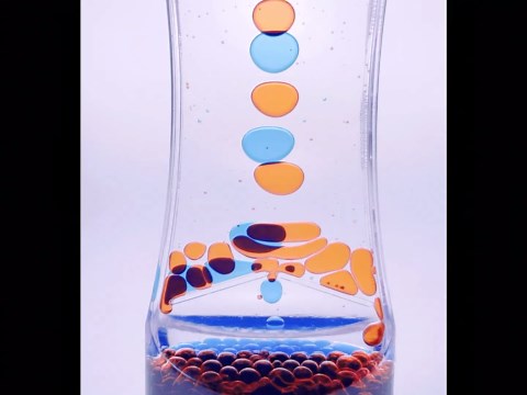 CAILINK Liquid Motion Bubbler - 3 Pack Kids and Adults Sensory Toys - Water Timers Fidget Toys Sensory Play - Colorful Hourglass for Home Office Desk Decor